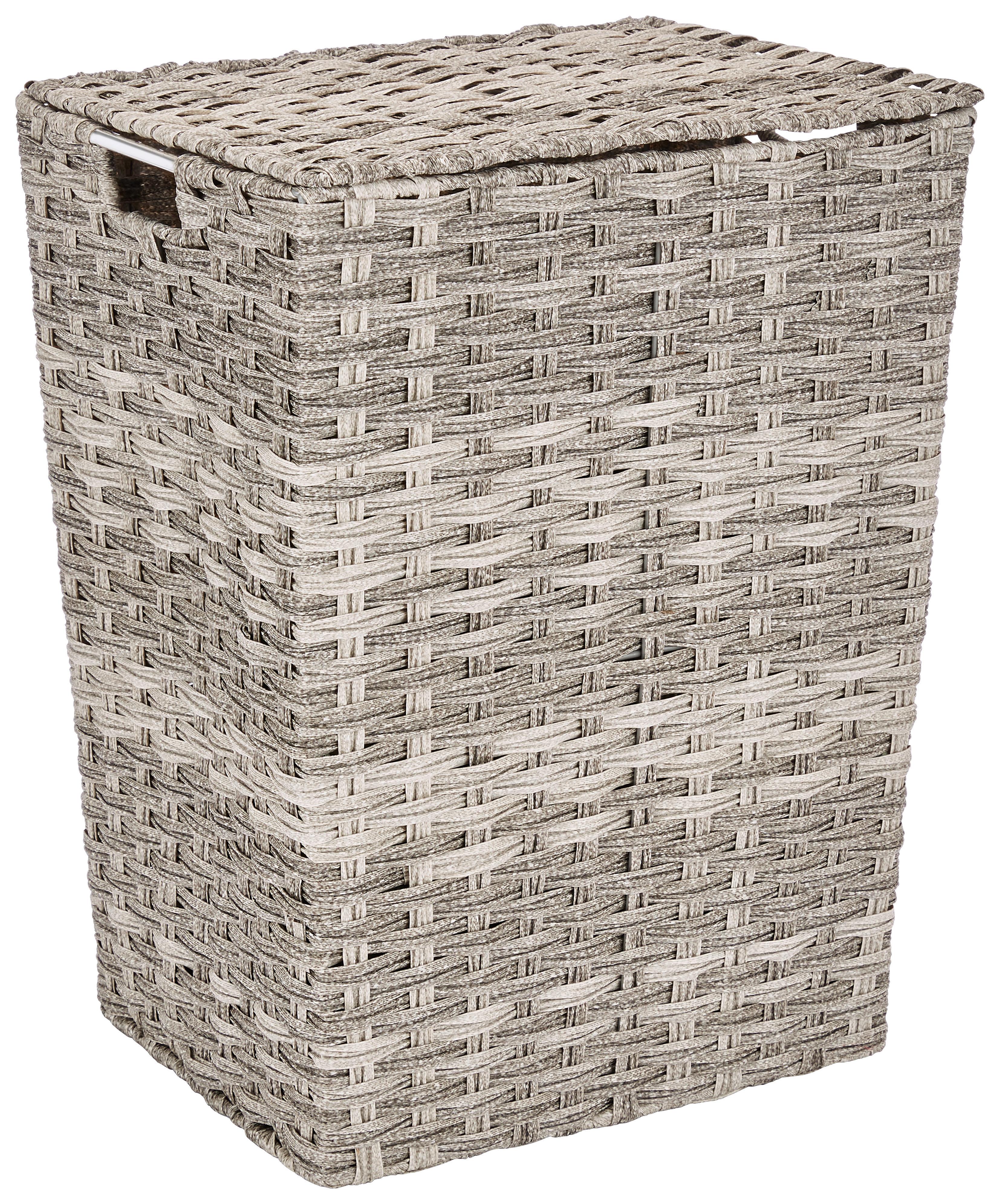 Szennyestartó Jandra - Xl - ezüst/szürke, Romantik / Landhaus, műanyag/fém (40/52/30cm) - James Wood