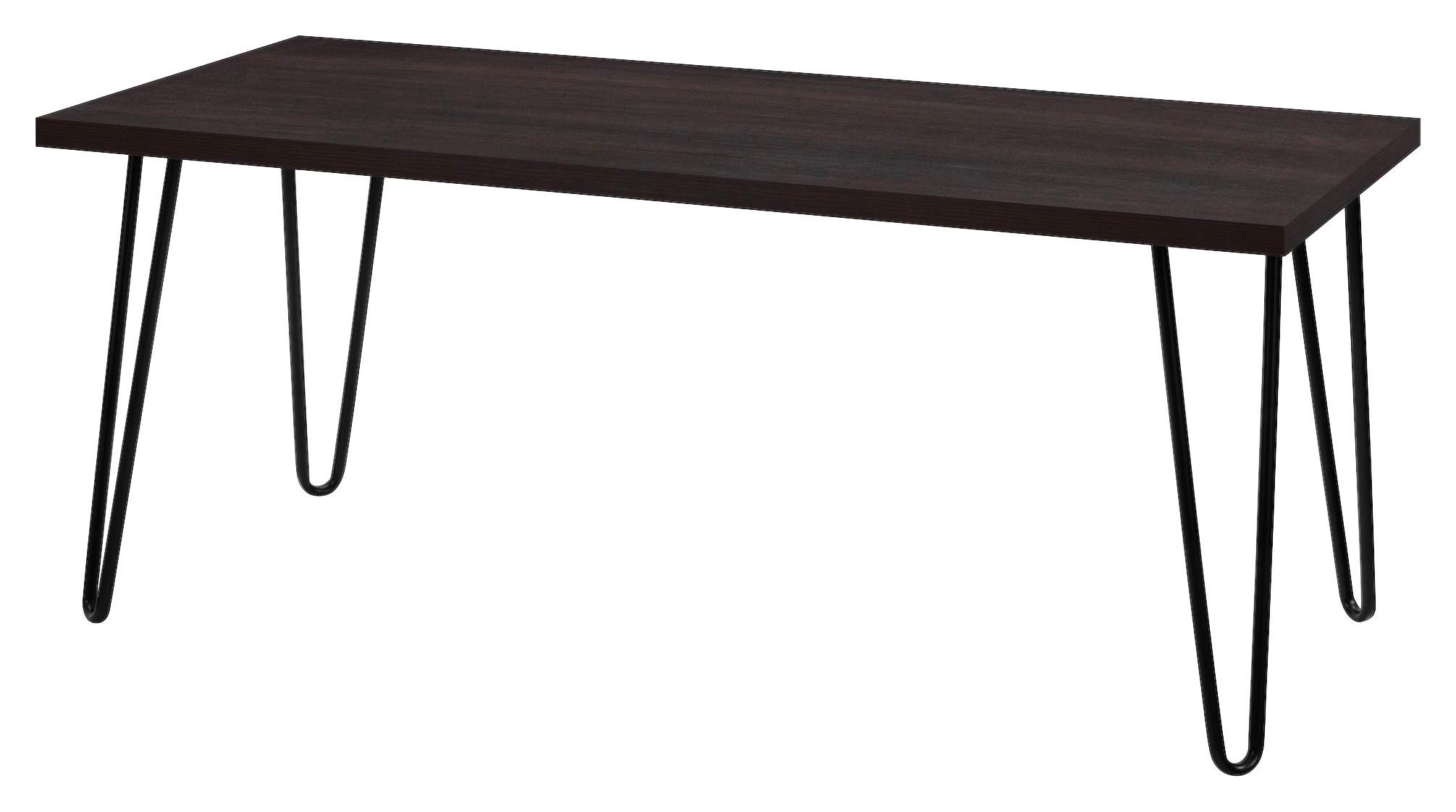 Couchtisch Owen Braun 46 cm - Schwarz/Braun, Design, Holzwerkstoff/Metall (106/46/50cm) - MID.YOU