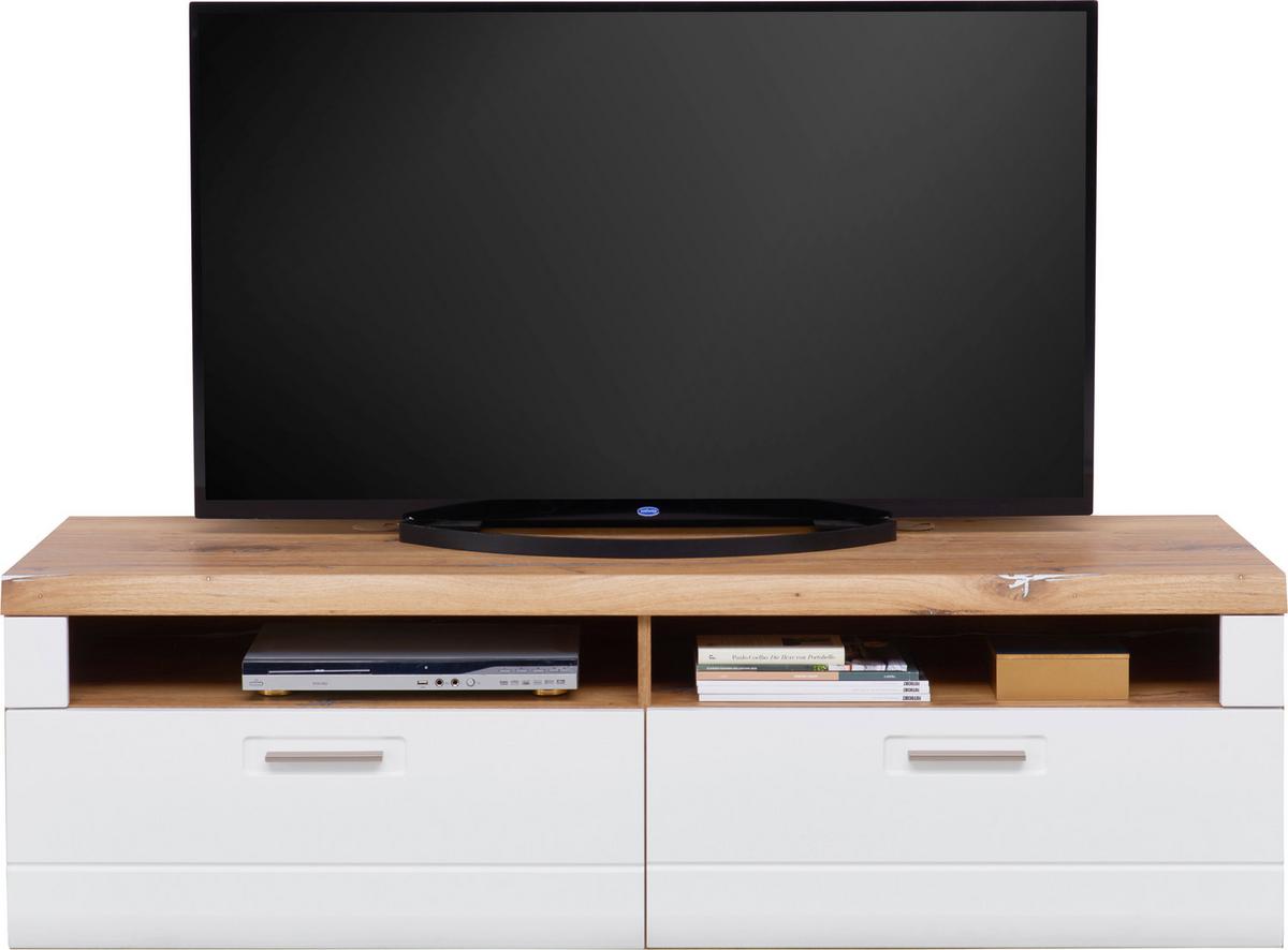 Tv-elem Auris - tölgyfa/fehér, Modern, faalapú anyag (163/50/50cm) - Luca Bessoni