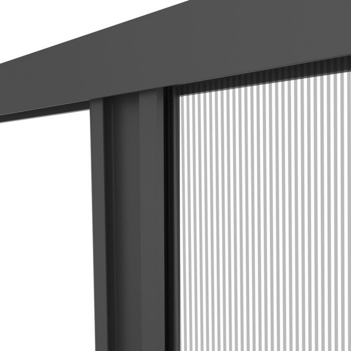 Fliegengittertür Is Plus Plissee Tür - Anthrazit, Basics (110/220cm) - Windhager