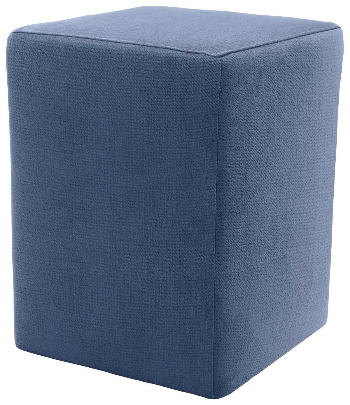 Hocker Looks Xx - Blau/Silberfarben, Design, Textil (38/47/38cm) - LOOKS by W.Joop
