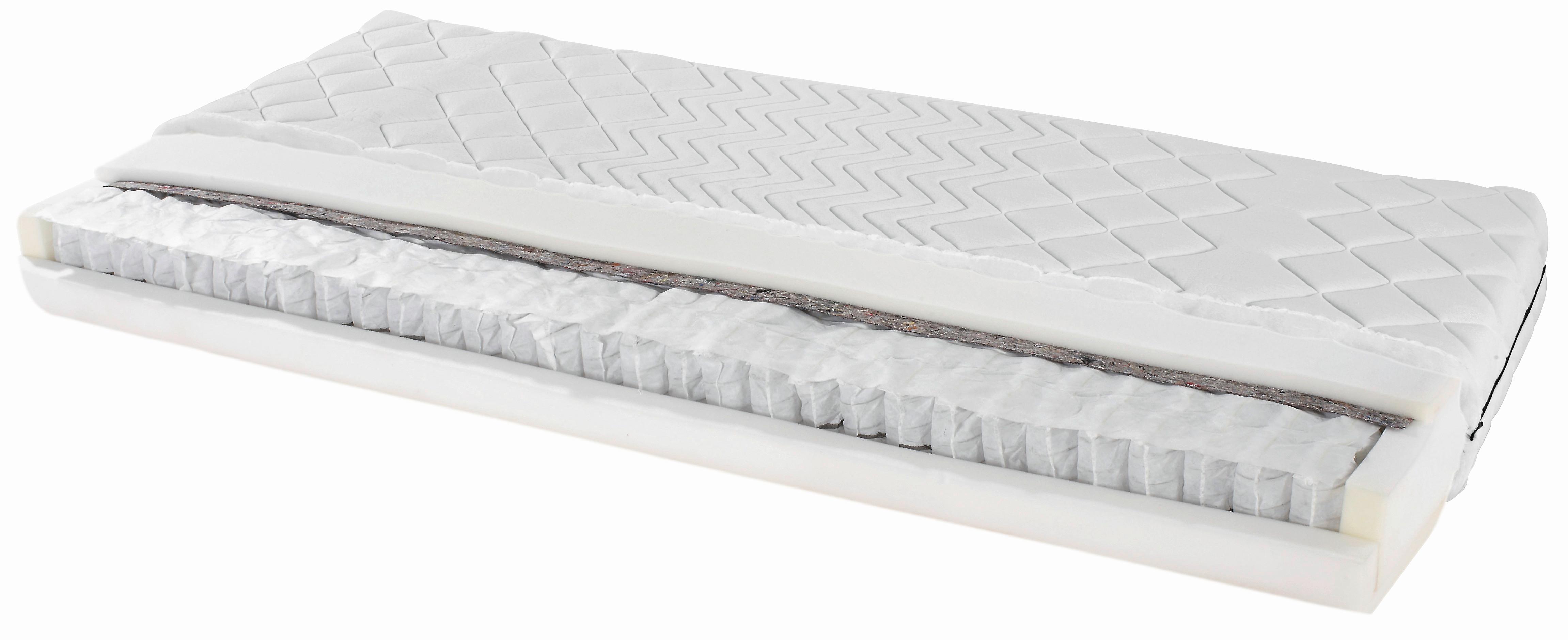 Taschenfederkernmatratze Primavera 160x200cm H2 H: 19cm - Weiß, Textil (160/200cm) - Primatex