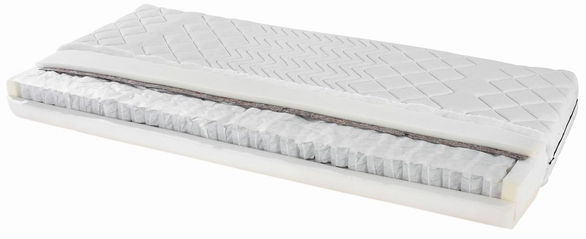Taschenfederkernmatratze Primavera 140x200cm H2 H: 19cm - Weiß, Textil (140/200cm) - Primatex