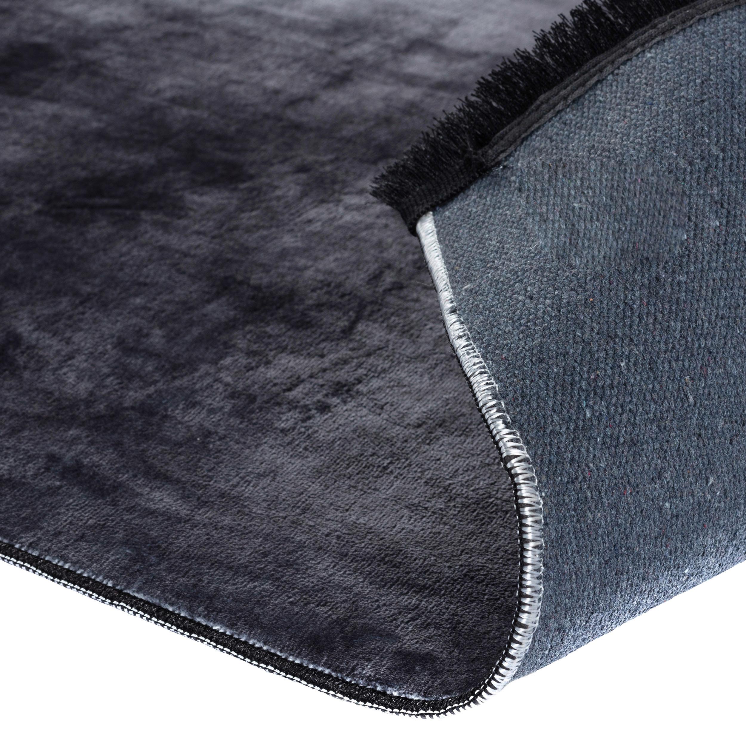Hochflor Teppich Dunkelgrau Sioda 180x280 cm - Dunkelgrau, Basics, Textil (180/280cm) - Livetastic