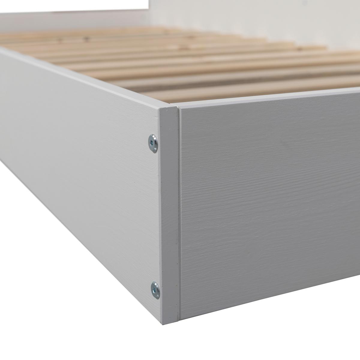 BODENBETT. Carter Weiß 90x200cm - Weiß, Basics, Holz (90/200cm) - MID.YOU