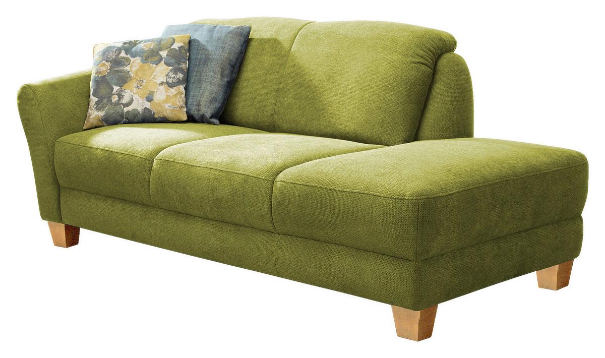 Récamiere Gotland V, Grün B: 194 cm - Naturfarben/Grün, KONVENTIONELL, Textil (194/84/91cm) - Sit & More