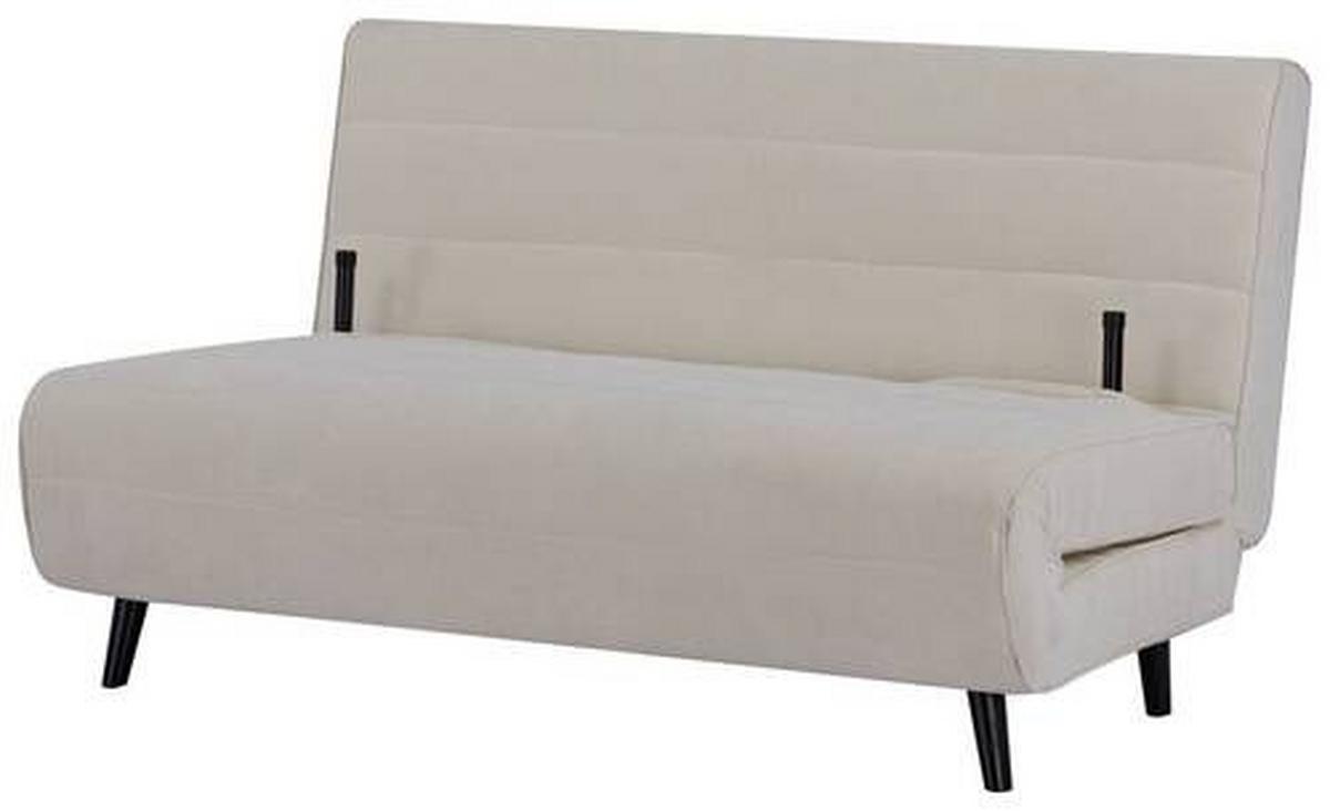 Rozkládací křeslo NIGHT 140, jemný béžový manšestr - šedá/černá, Moderní, dřevo/textil (141/81/90cm) - Mömax