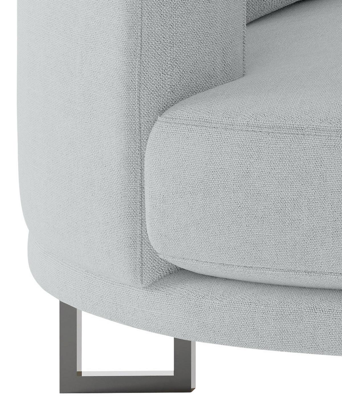 Bigsofa Natalia Grau S: ca. 150x283 cm - Schwarz/Grau, Design, Textil (150/283cm) - Livetastic