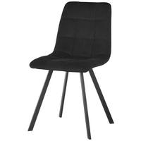 STUHL LEON - Schwarz, LIFESTYLE, Holz/Textil (45/88/55cm) - Livetastic