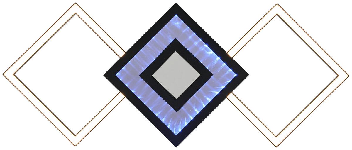Led Mennyezeti Lámpa Charlotta - fekete, Basics, műanyag/fém (27,8/66/7cm) - Luca Bessoni
