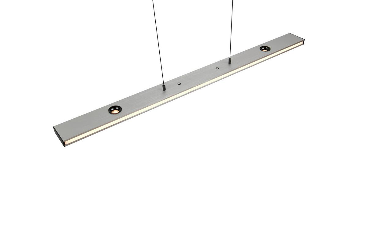 LED-Pendelleuchte 353010107 Graham - Weiß/Nickelfarben, Design, Kunststoff/Metall (109/9/200cm) - Trio Leuchten
