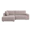 Sedacia súprava GIA, ľavá, svetlosivá - čierna/svetlosivá, Modern, drevo/textil (261/94/197cm) - Bessagi Home