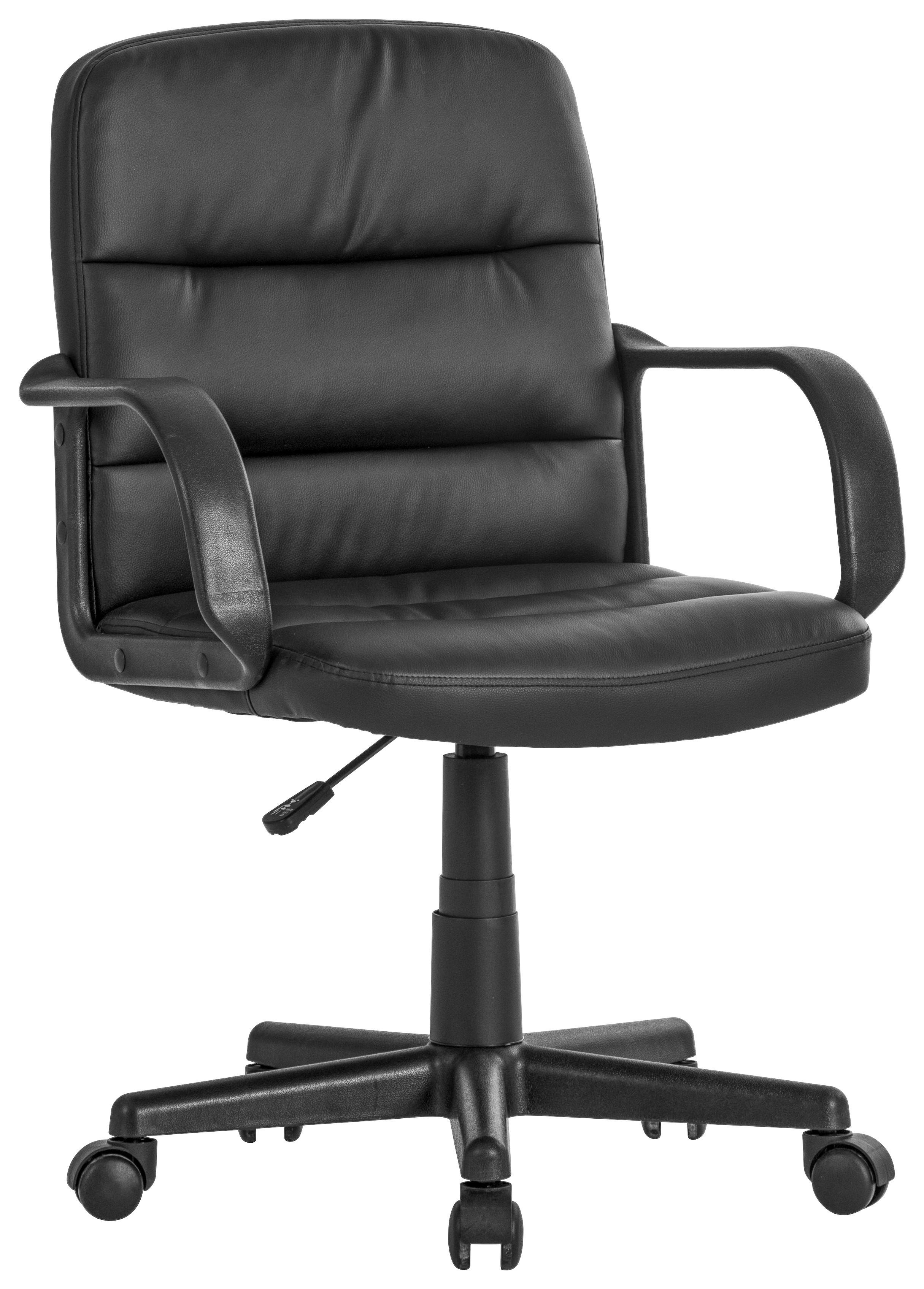 Drehstuhl Nobi 3 B: 63 Cm Lederlook Schwarz