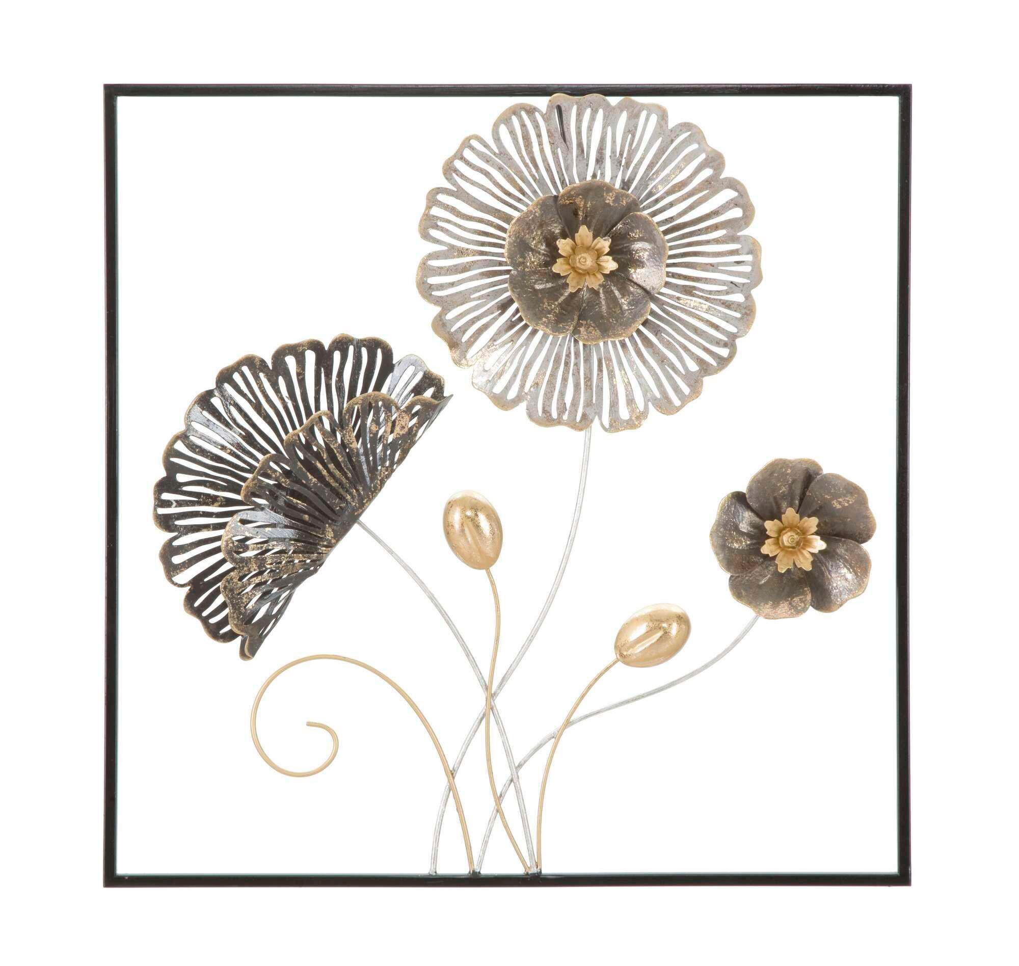 Wanddeko Square Multicolor  B: 50 cm - Multicolor, Basics, Metall (50/50/5cm)