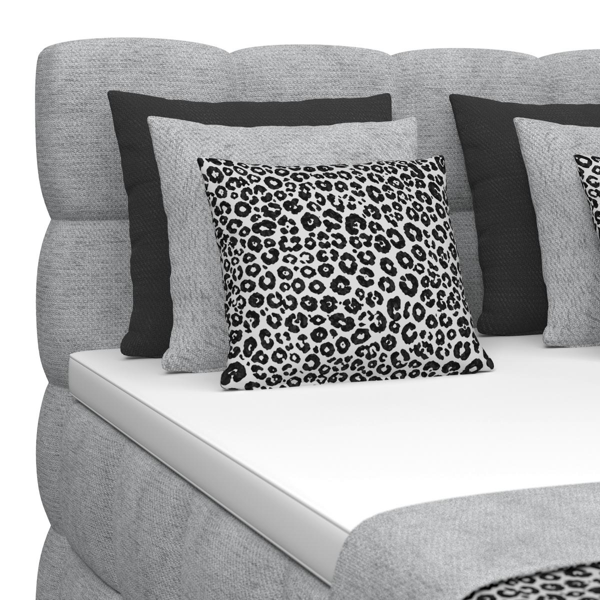 Boxspringbett Brisbane inkl. Bettkasten 140x200 - Schwarz/Grau, Trend, Holz/Holzwerkstoff (140/200cm) - Sembella