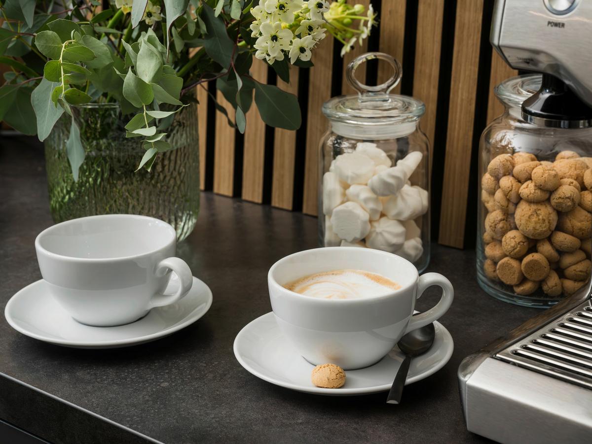 Tassenset Bistrot Weiß, 280 Ml - Weiß, Basics, Keramik - Creatable