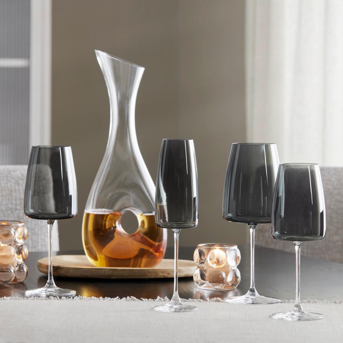 POHÁR NA ČERVENÉ VÍNO NICKI - čierna, Modern, sklo (8,5/23cm) - Gourmesto