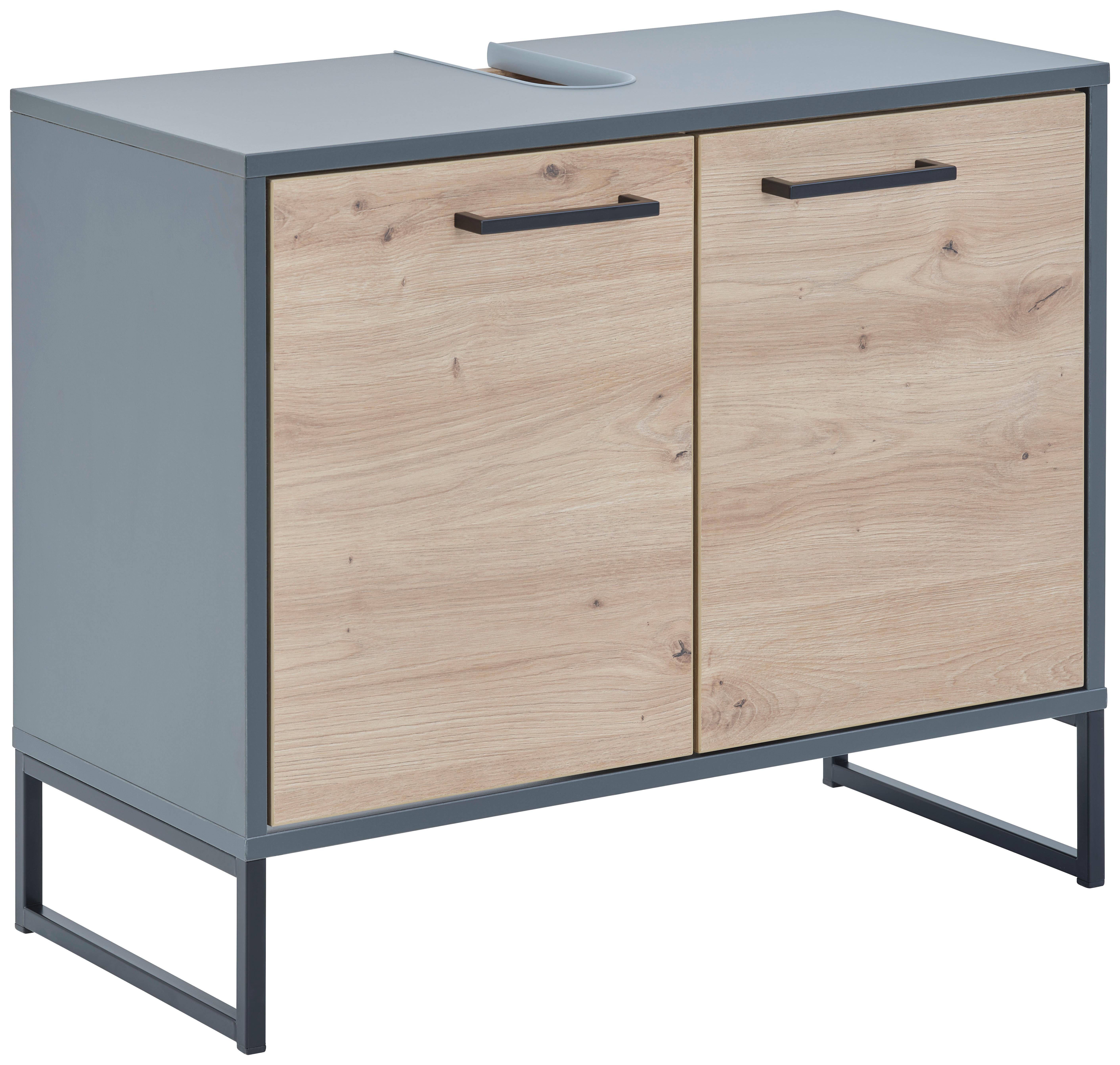 Waschbeckenunterschrank Fabio Stehend & Hängend Montierbar - MODERN, Holzwerkstoff (70/47/33cm)