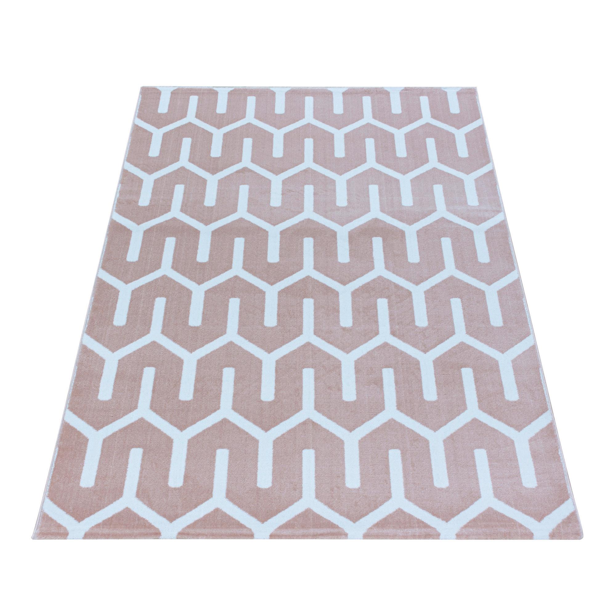 Webteppich Pink Naturfaser Costa 200x290 cm - Pink, Design, Textil (200/290cm)