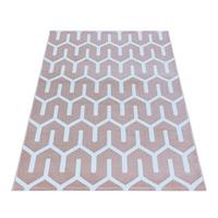 Webteppich Pink Naturfaser Costa 200x290 cm - Pink, Design, Textil (200/290cm)