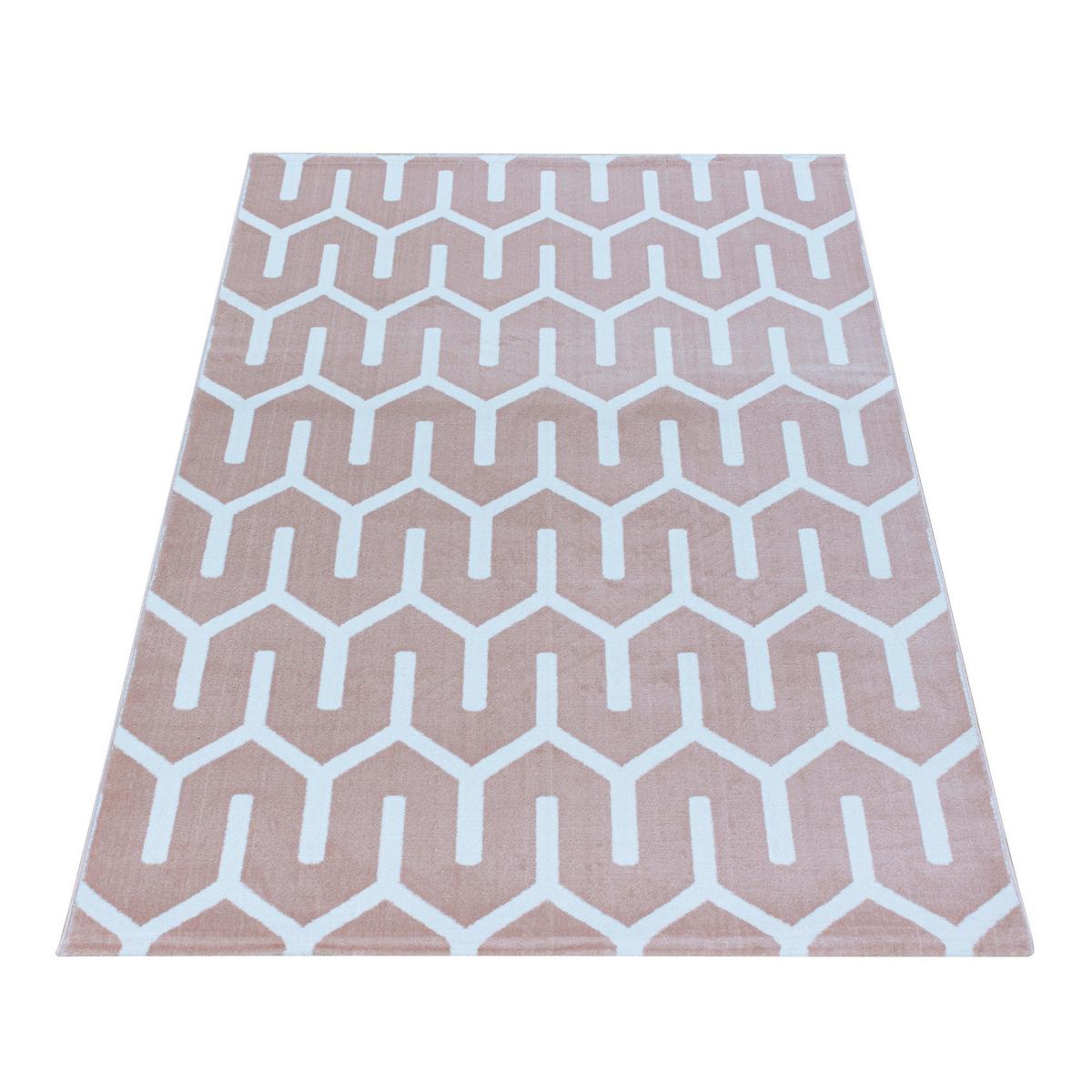 Webteppich Pink Naturfaser Costa 200x290 cm - Pink, Design, Textil (200/290cm)