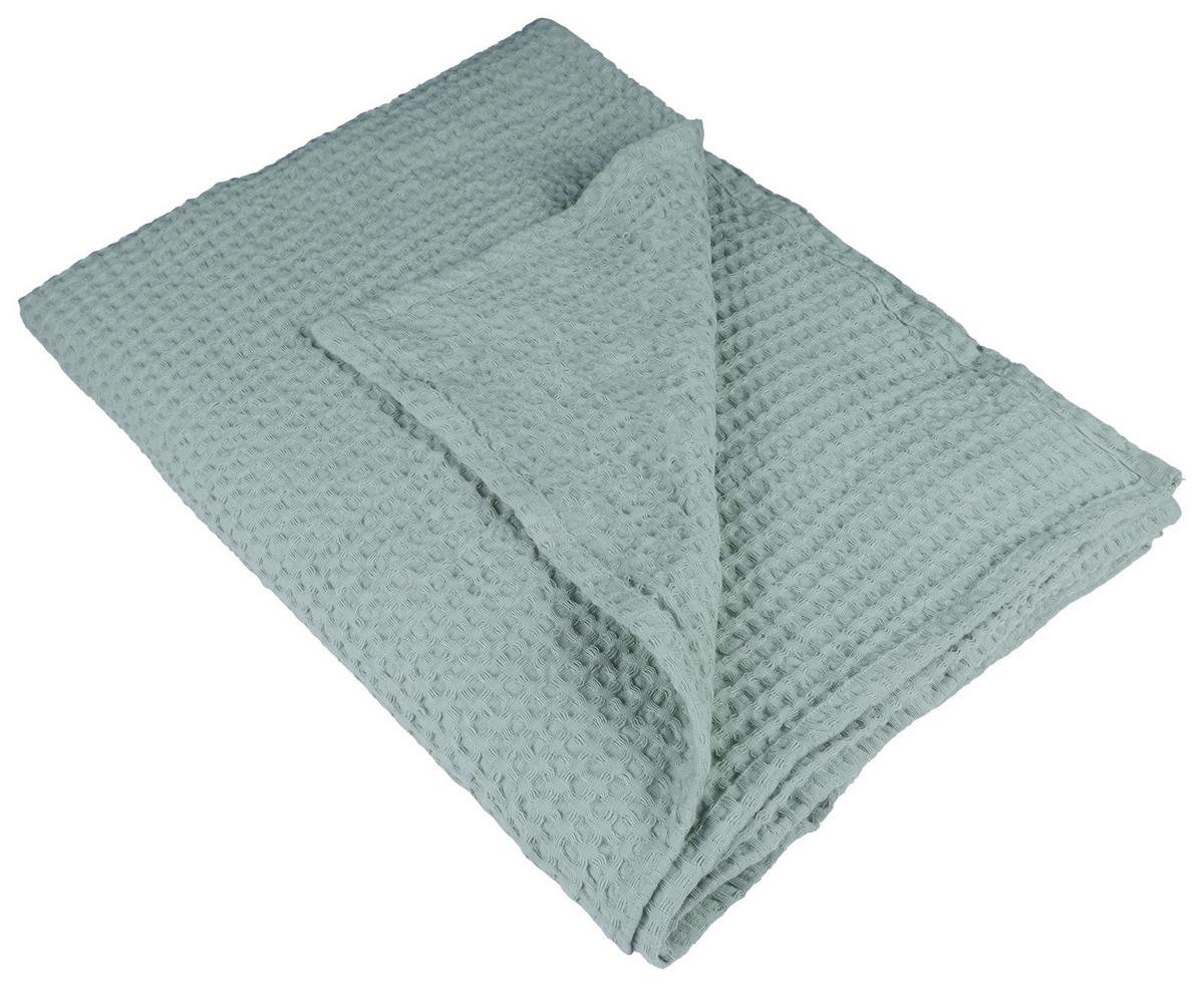 Kuscheldecke Christina - Mintgrün, MODERN, Textil (145/200cm) - Luca Bessoni