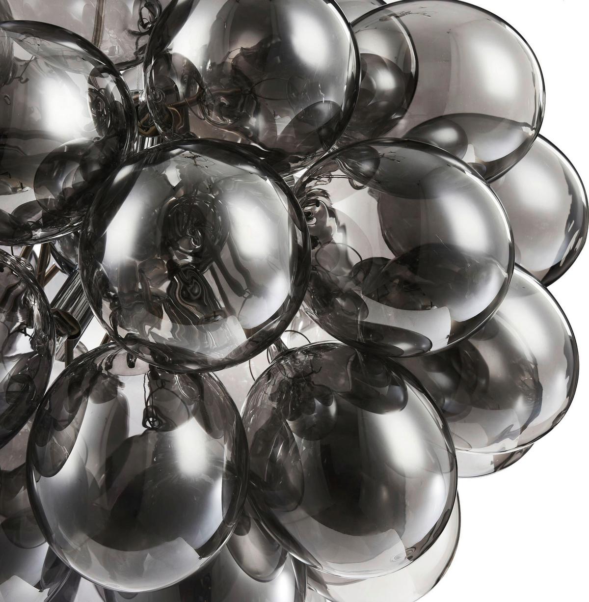 Pendelleuchte Balbo - Grau/Nickelfarben, Trend, Glas/Metall (50/40/50cm) - MAYTONI