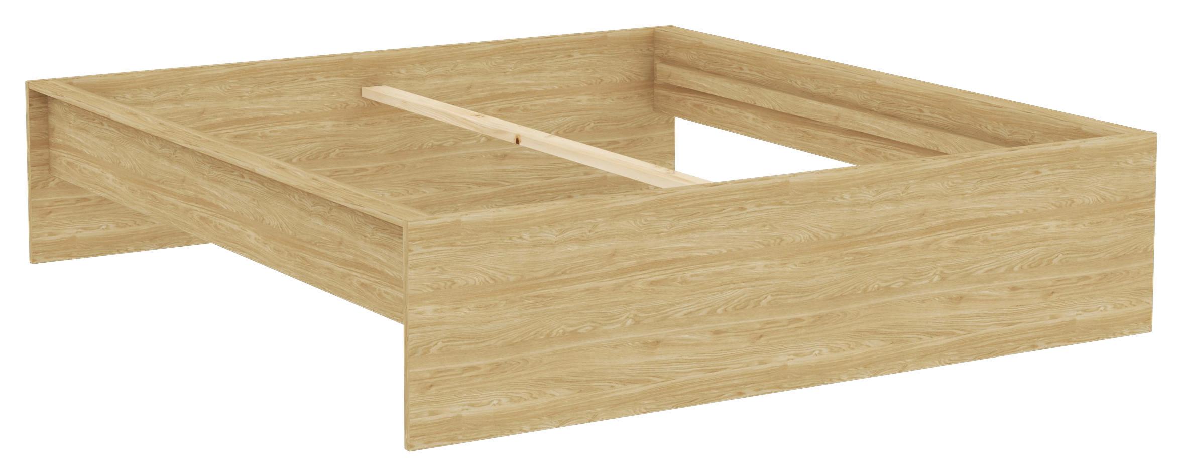 POSTEĽNÝ RÁM UNIT 180 - farba duba, Konventionell, kompozitné drevo (180/200cm) - Ondega