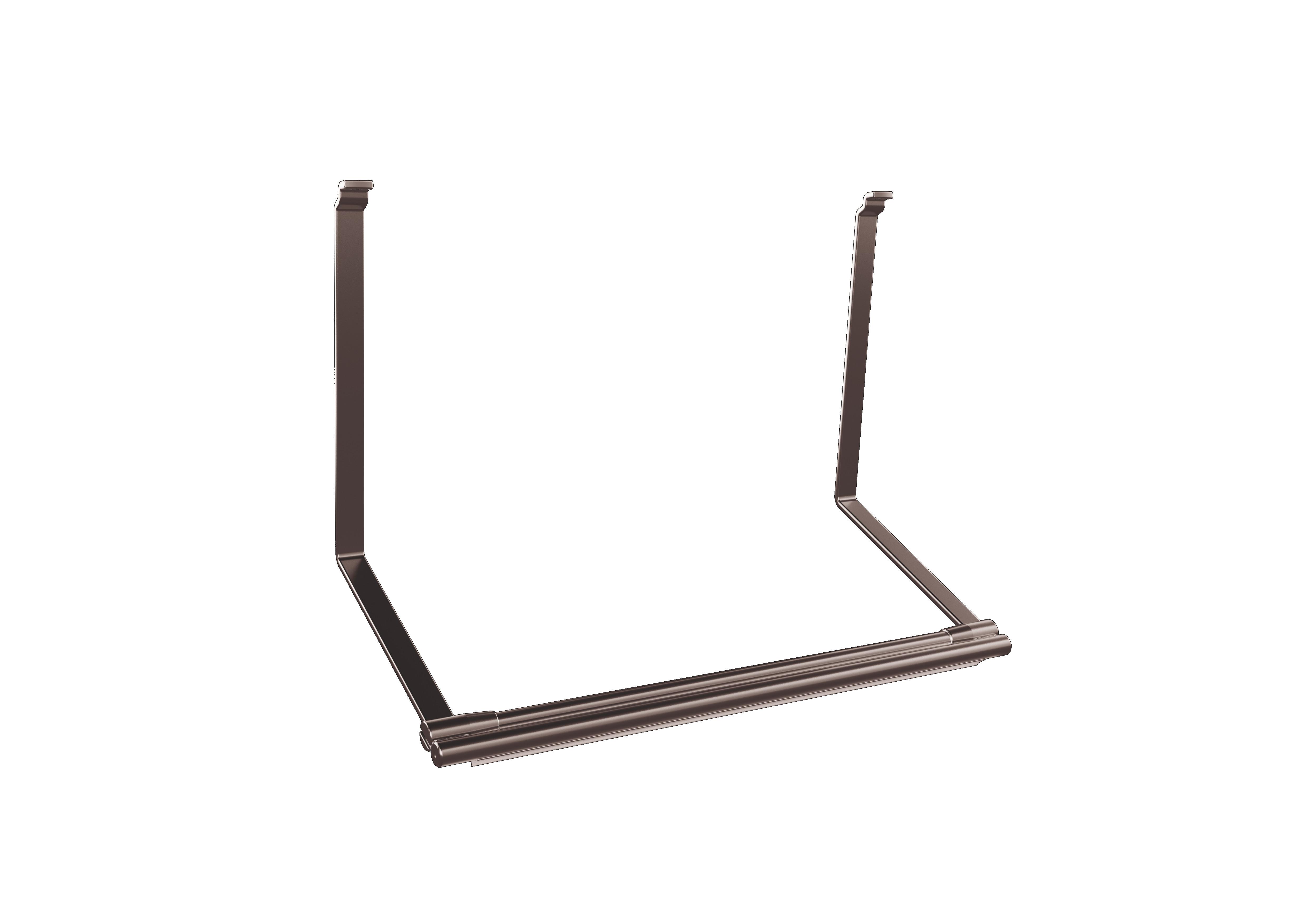 Küchenrollenhalter Linero 1 Etage - Schwarz, Basics, Metall (57,1/4,5/3,8cm) - HKT