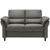 2-Sitzer-Sofa Cavoli, Grau B: 147 cm - Schwarz/Grau, MODERN, Textil (147/90/89cm) - Livetastic