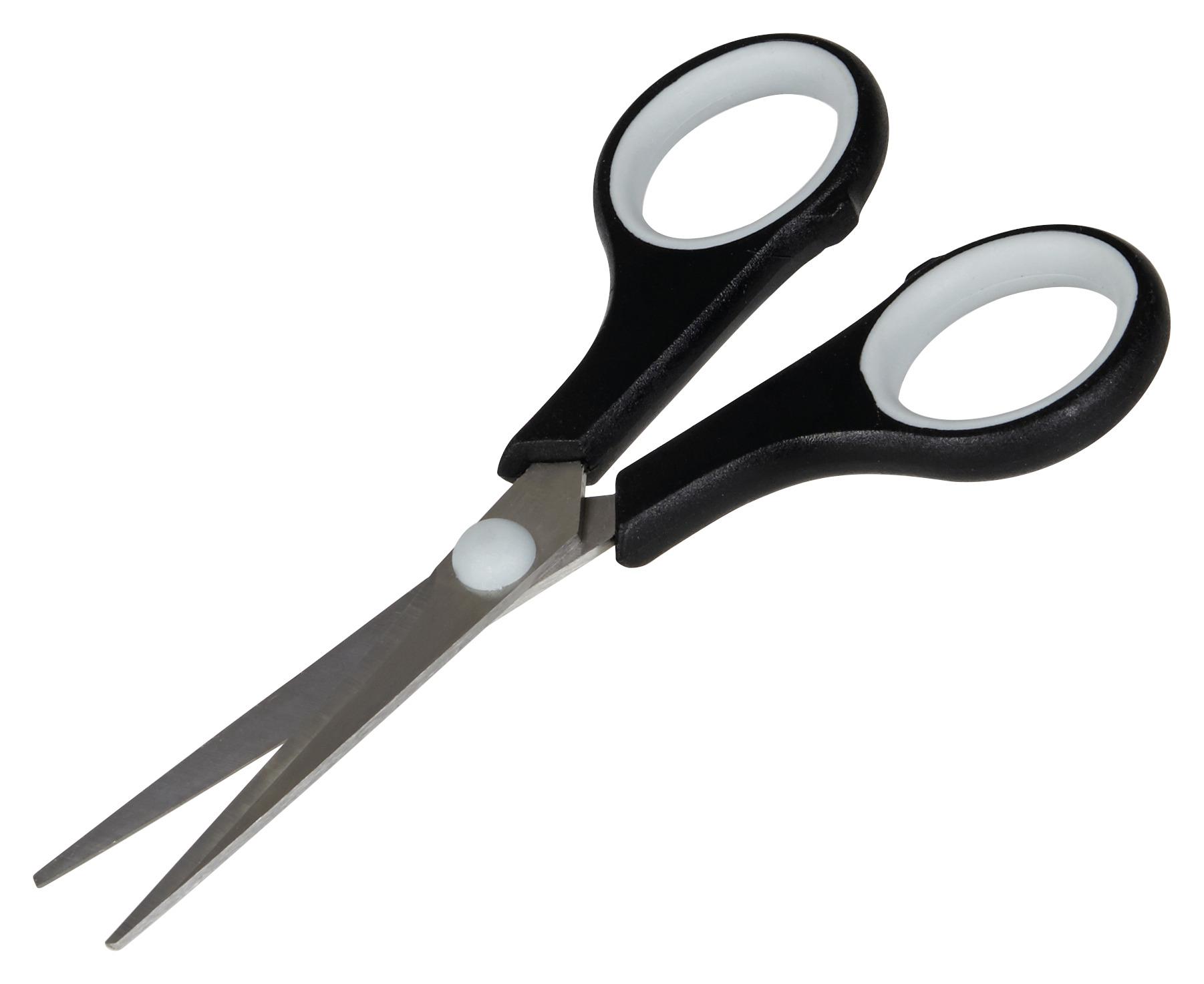 Schere 13 cm Schwarz Mit Kunststoffgriff - KONVENTIONELL, Metall (13cm)