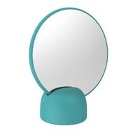 KOSMETICKÉ ZRCADLO Hug, 17/19,8/8,5cm, mátová - mátově zelená, Moderní, plast/sklo (17/19,8/8,5cm) - Premium Living