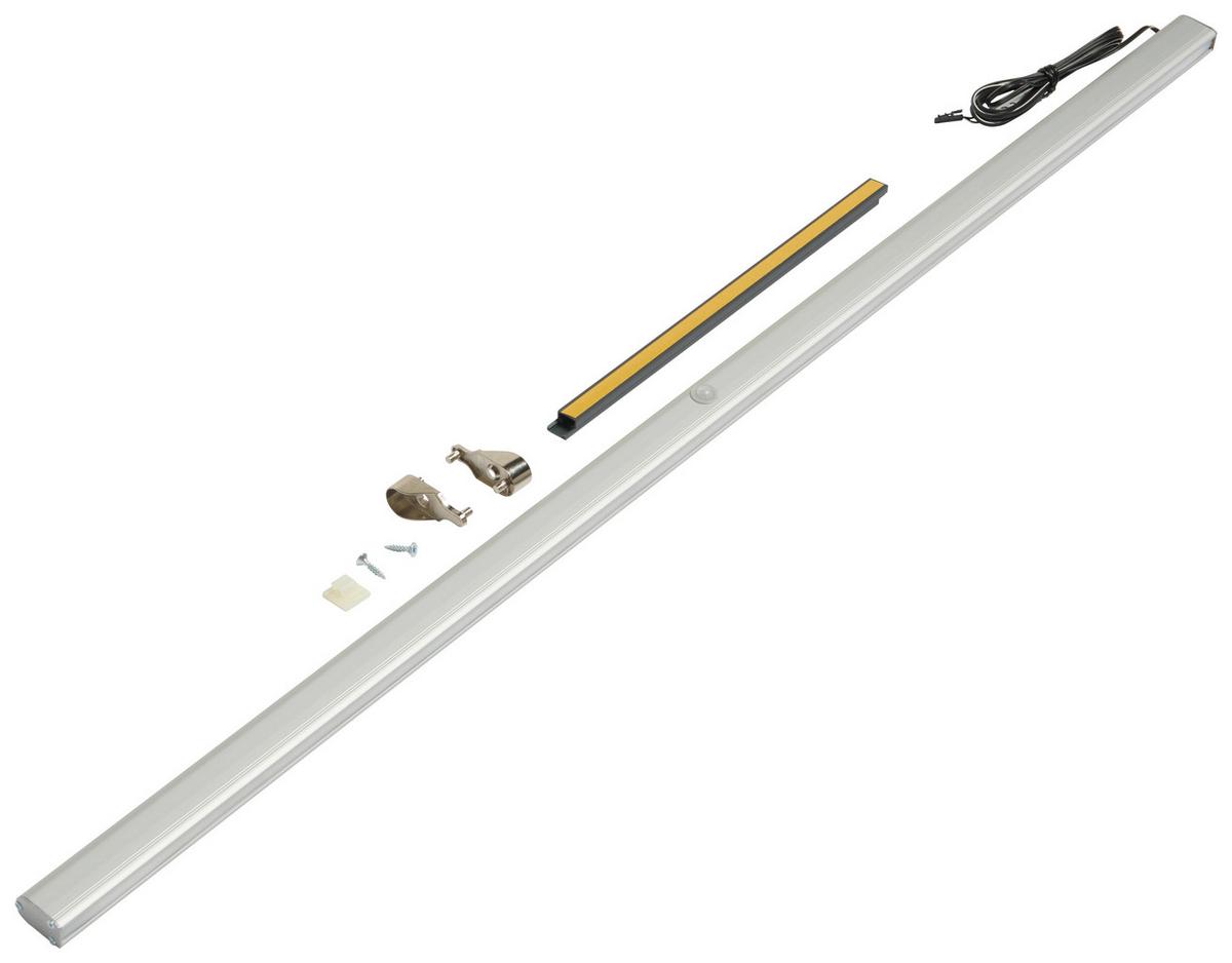 Kleiderstange Unit L: 87,1 Cm Alufarben Mit Led-Beleuchtung - Alufarben, MODERN, Metall (87,1cm) - Ondega