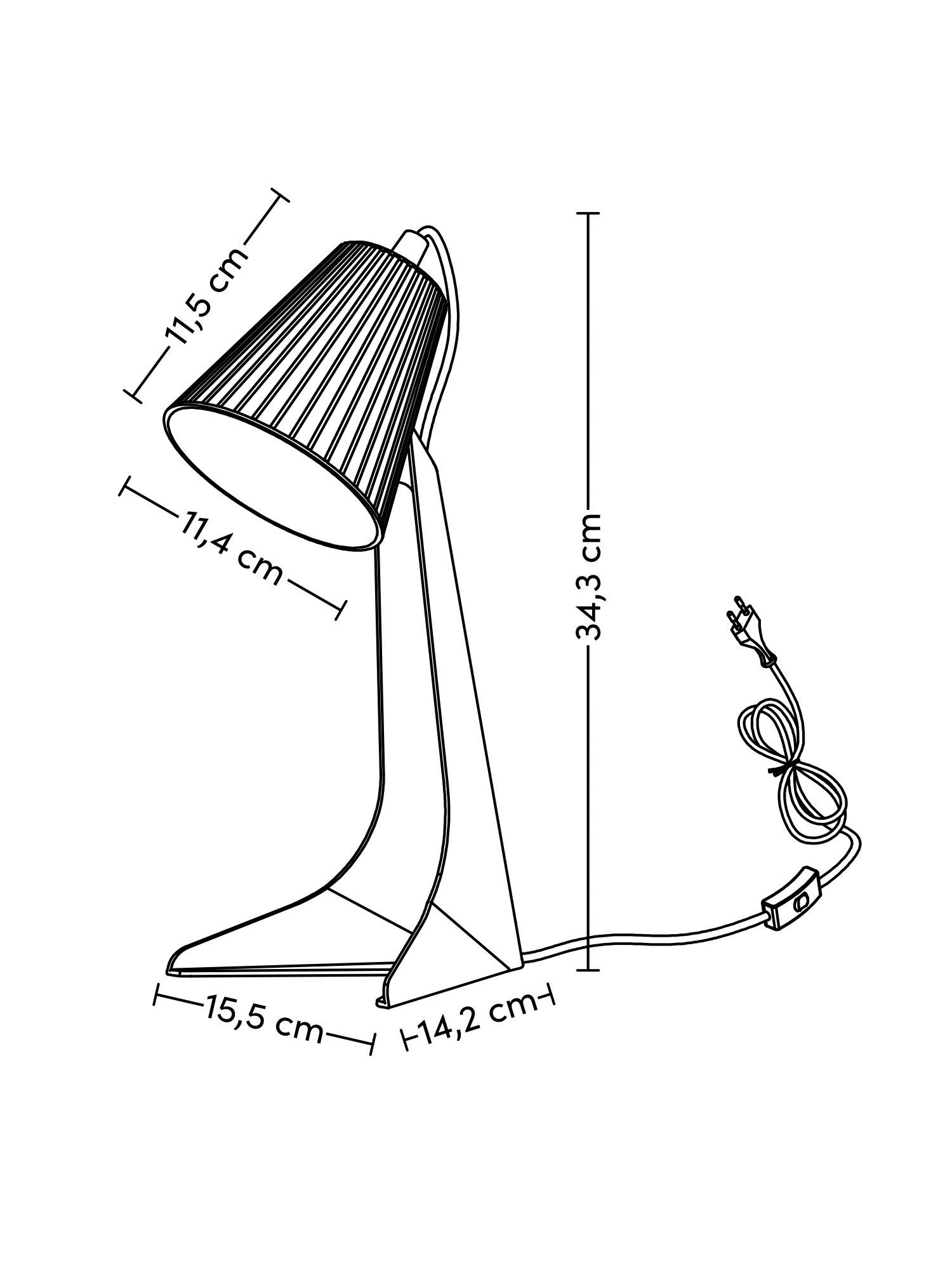 Stolní svítidlo BUNTI - světle zelená, Romantický / Rustikální, plast (15,6/34,3cm) - Modern Living