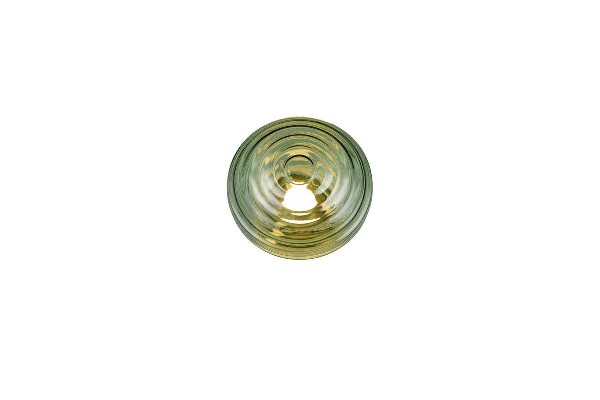 Led-wandleuchte Earl Grün Messingfarben D: 15,5 Cm - Messingfarben/Grün, LIFESTYLE, Glas/Metall (15,5/15cm)