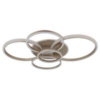 STROPNÉ LED SVIETIDLO LORELEI - číra/šampanská, Design, kov/plast (110/88/12cm) - Globo