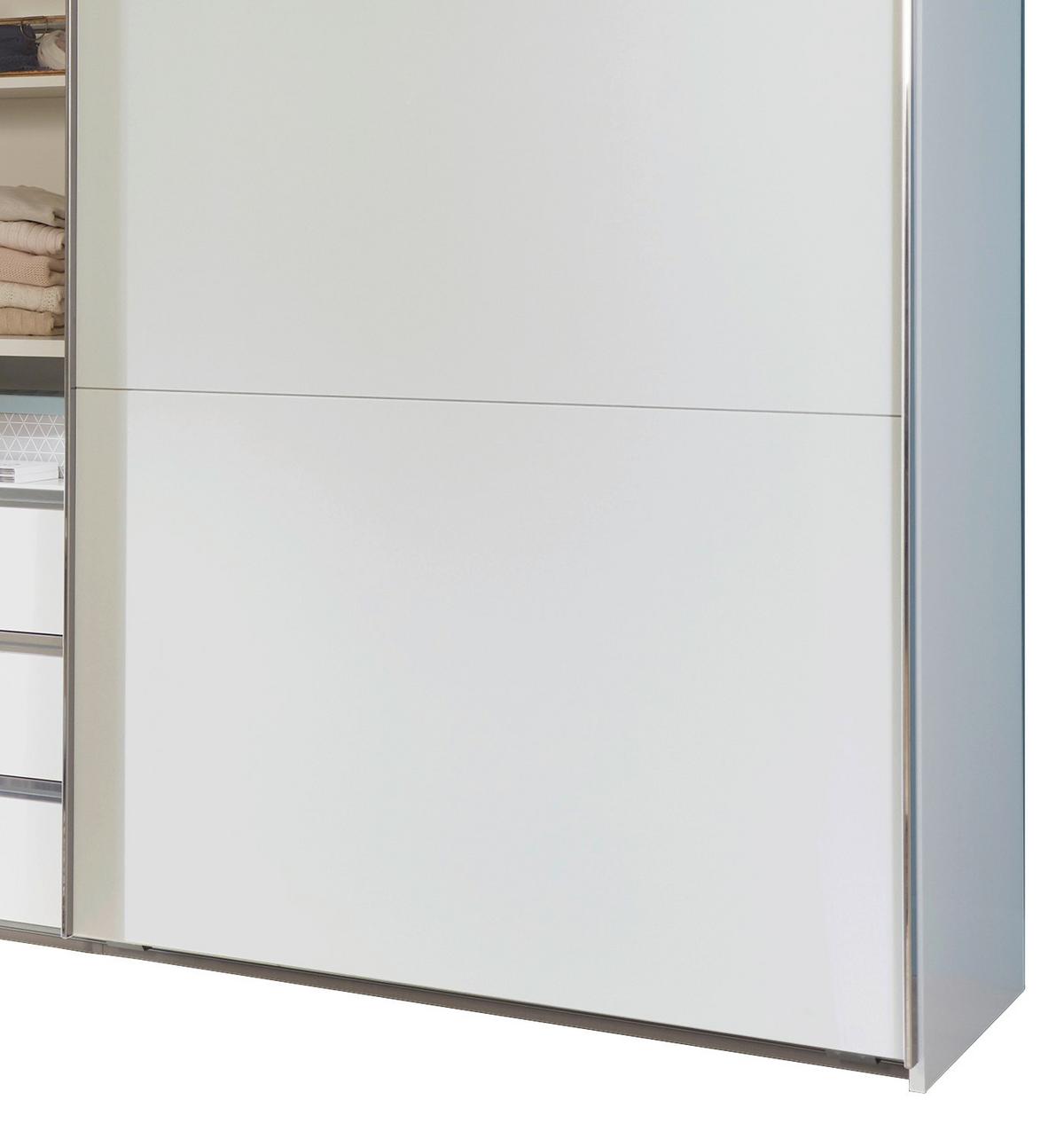SKŘÍŇ S POSOUVACÍMI DVEŘMI MAGICGLAS bílá - bílá/barvy nerez oceli, Moderní, kov/kompozitní dřevo (300/216/65cm) - MID.YOU