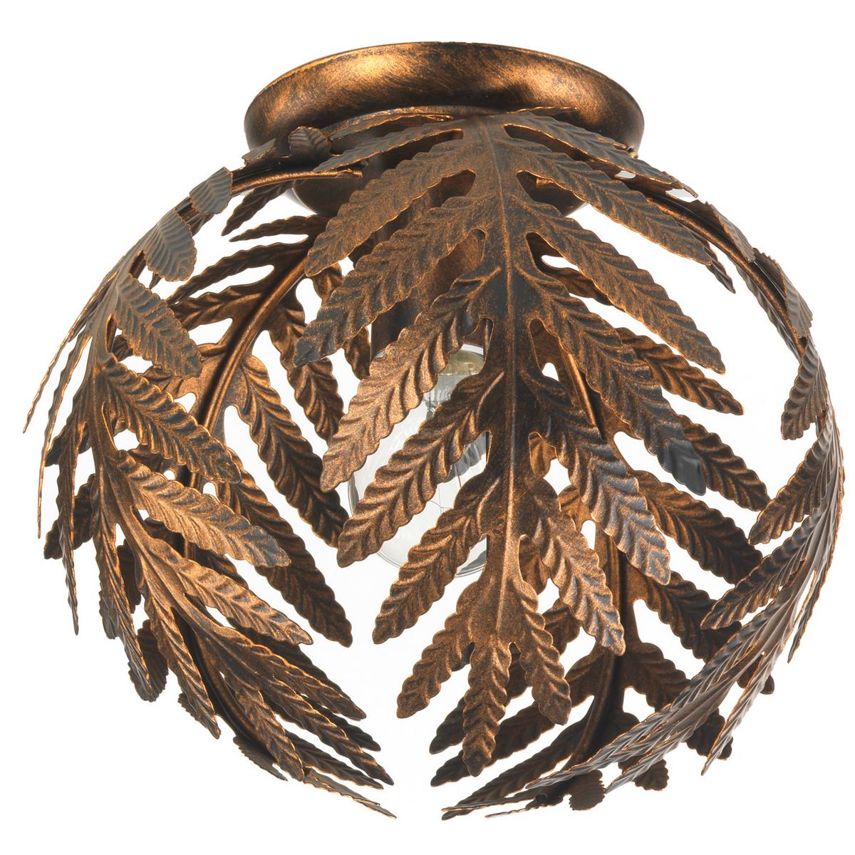 Deckenleuchte 4996/plpb - Bronzefarben, KONVENTIONELL, Metall (25/23cm)