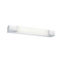 Spiegelleuchte Ip44 Länglich Chromfarben/Weiß Led - Chromfarben/Weiß, Basics, Kunststoff/Metall (4,5cm) - Paulmann