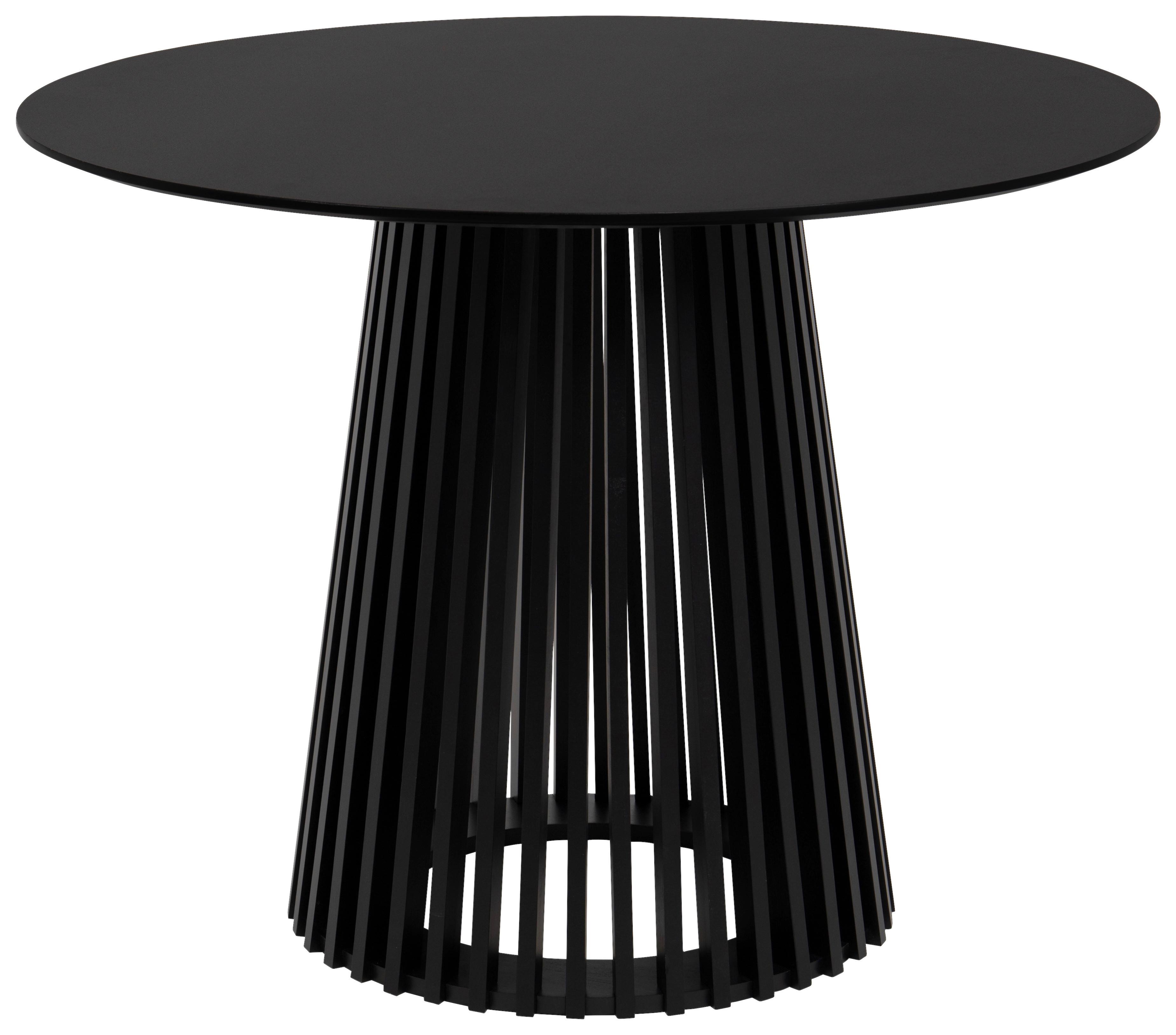 Esstisch Garle 81a Mdf Schwarz, B: 100cm - Schwarz, Basics, Holzwerkstoff (100/75/100cm)