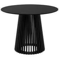 Esstisch Garle 81a Mdf Schwarz, B: 100cm - Schwarz, Basics, Holzwerkstoff (100/75/100cm)