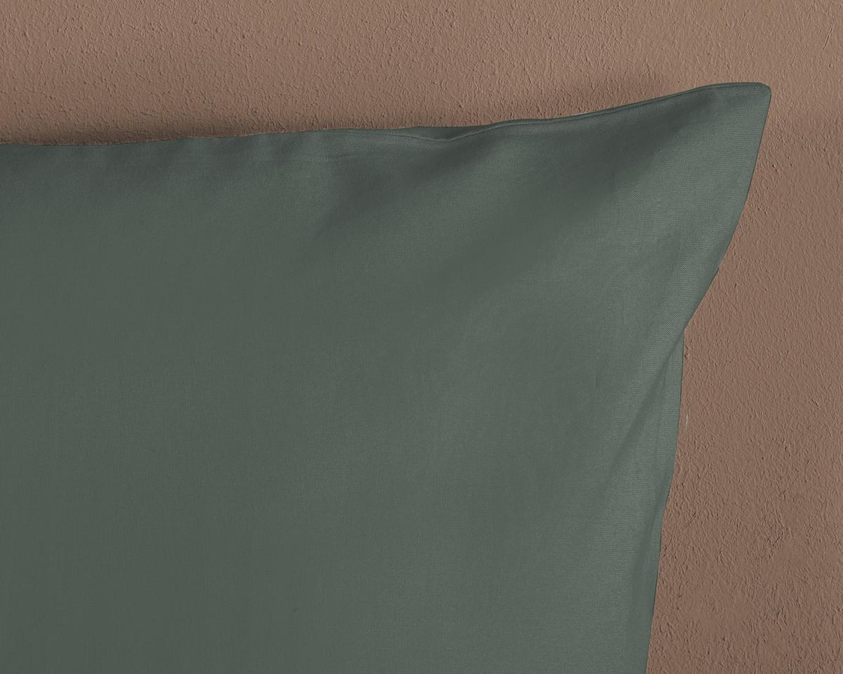 Bettwäsche Grün Olivgrün 135x200 Cm - Olivgrün, Basics, Textil (135/200cm)
