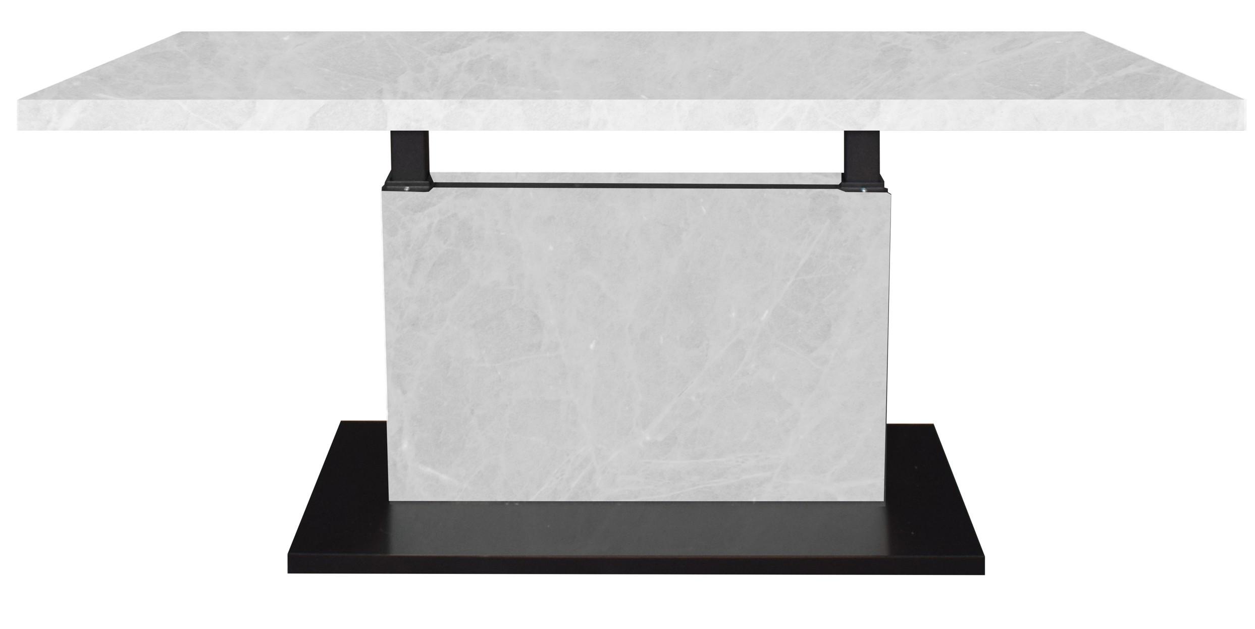 Couchtisch Lift Schwarz/Weiß B. 120 cm