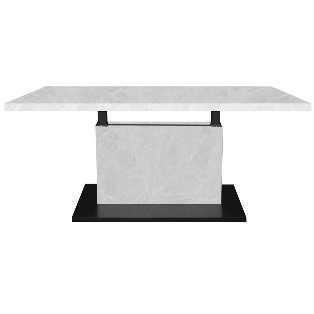 Couchtisch Lift Schwarz/Weiß B. 120 cm