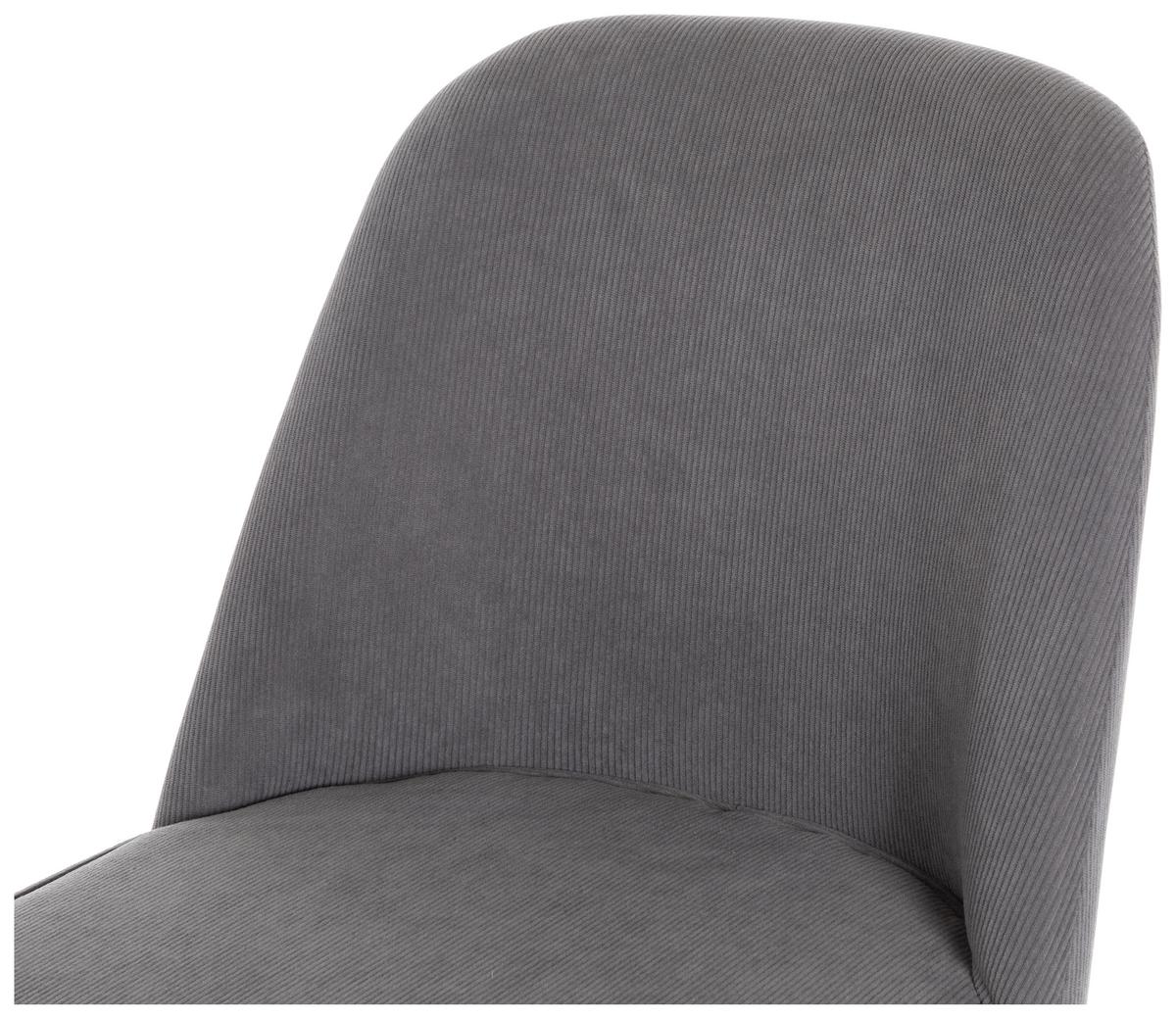 Kancelářska židle BEETLE -EXKLUSIV- - šedá/černá, Moderní, kov/dřevo (48/85-94/56cm) - Mömax