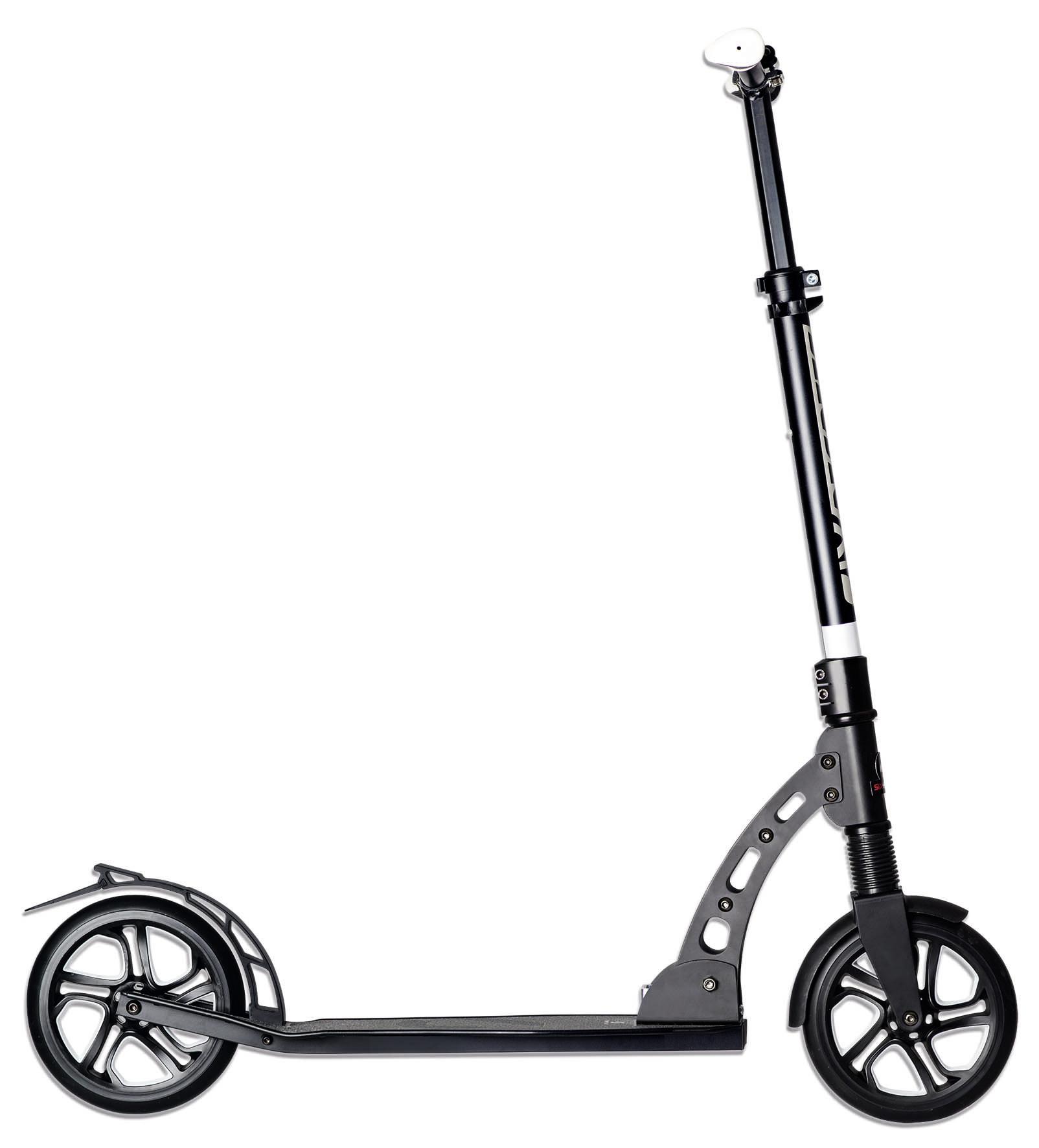 Scooter Sd Suspension Schwarz Ø 205 Mm, Klappbar - Schwarz, Basics, Metall (45/107/91cm)
