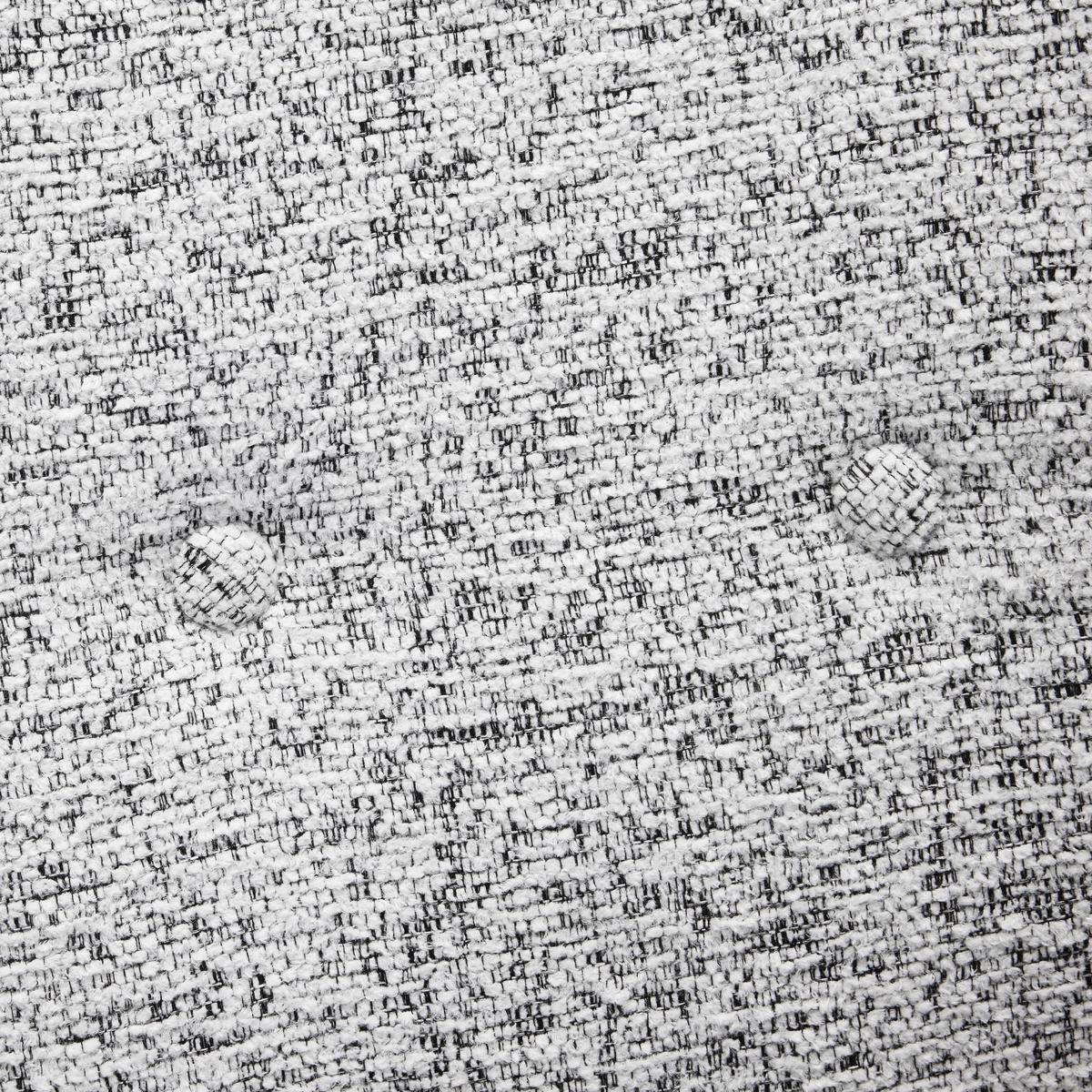 Houpací křeslo ROCK, světle šedé buklé, max. 140 kg - bílá/černá, Moderní, kov/dřevo (66/90/77cm) - Mömax