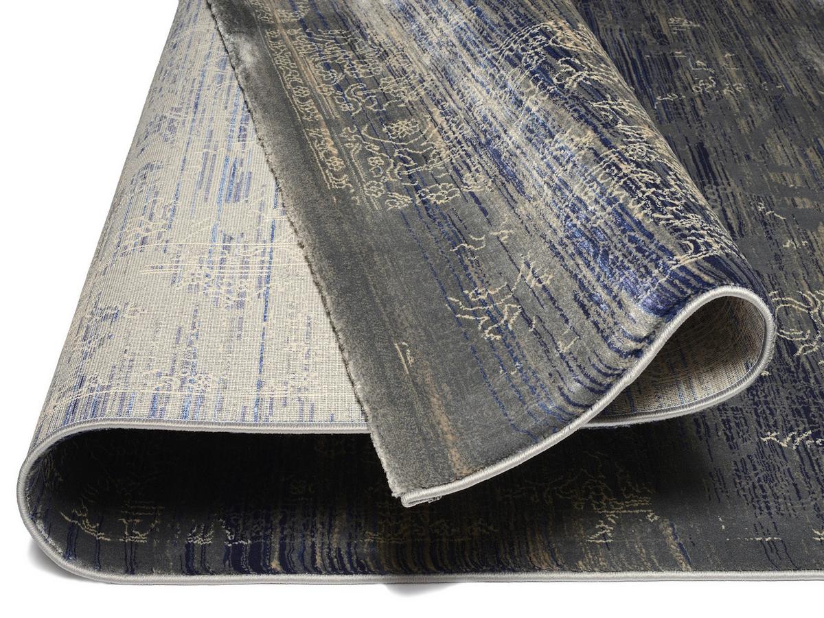 Webteppich Blau/Creme Wave Kontura 170x240 cm - Blau/Creme, Design, Textil (170/240cm) - Musterring