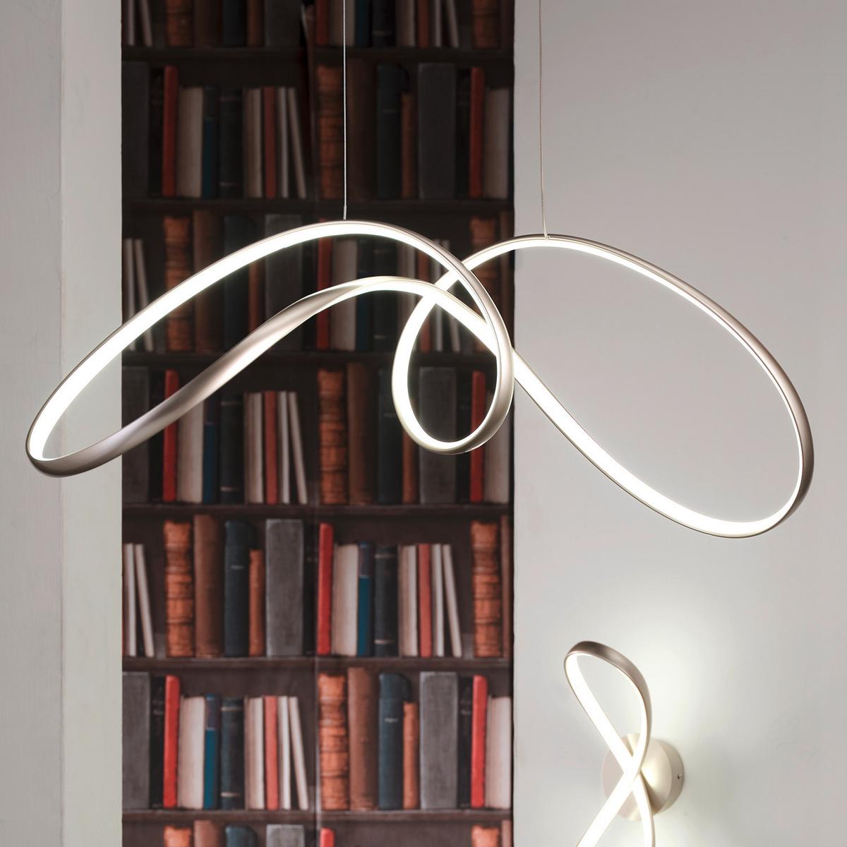 Hängeleuchte 5050/s H: 120 Cm Silberfarben - Silberfarben, Design, Metall (92/29/120cm)