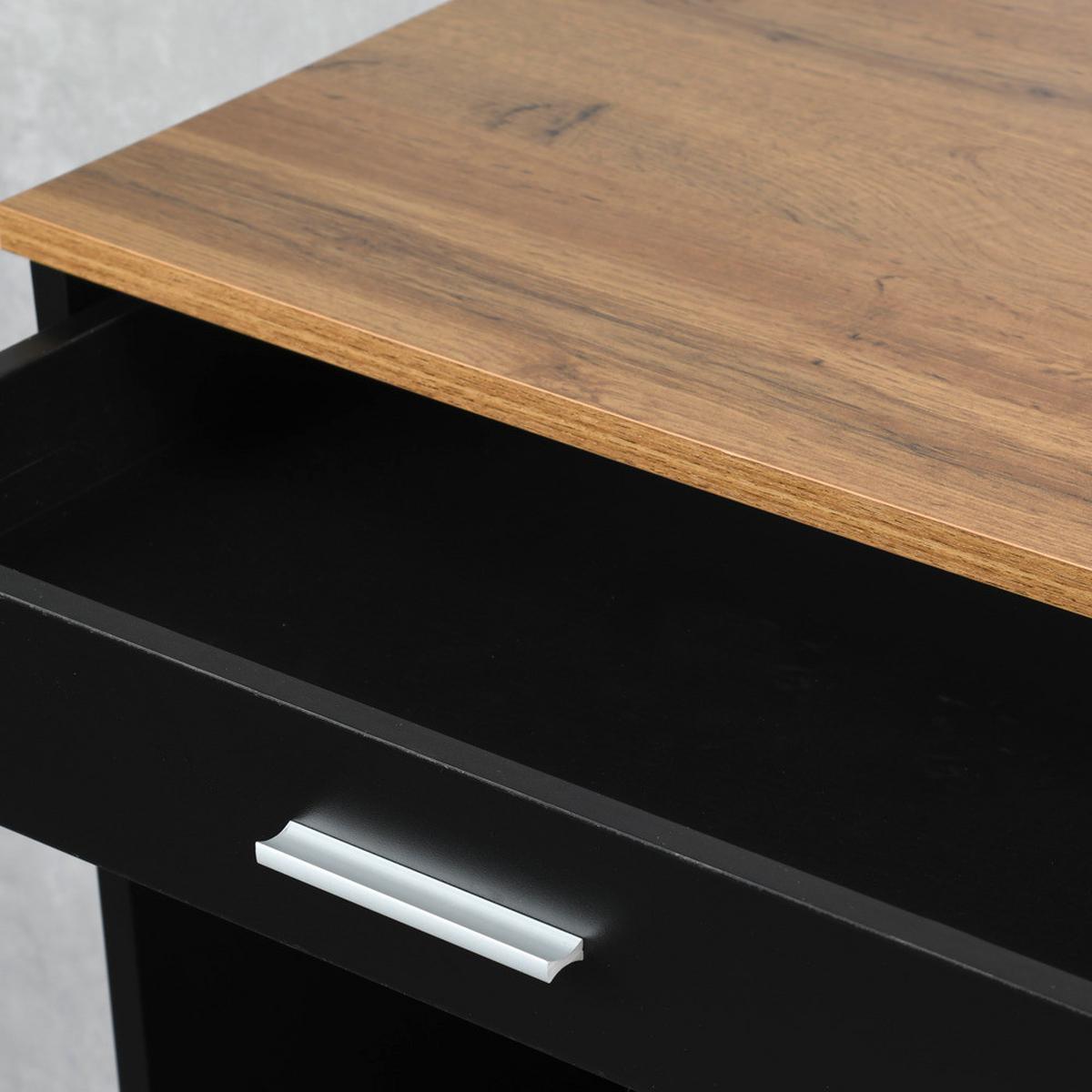 Servierwagen Küchenwagen - Eichefarben/Anthrazit, Basics, Holz/Holzwerkstoff (75/40/88cm) - Kesper